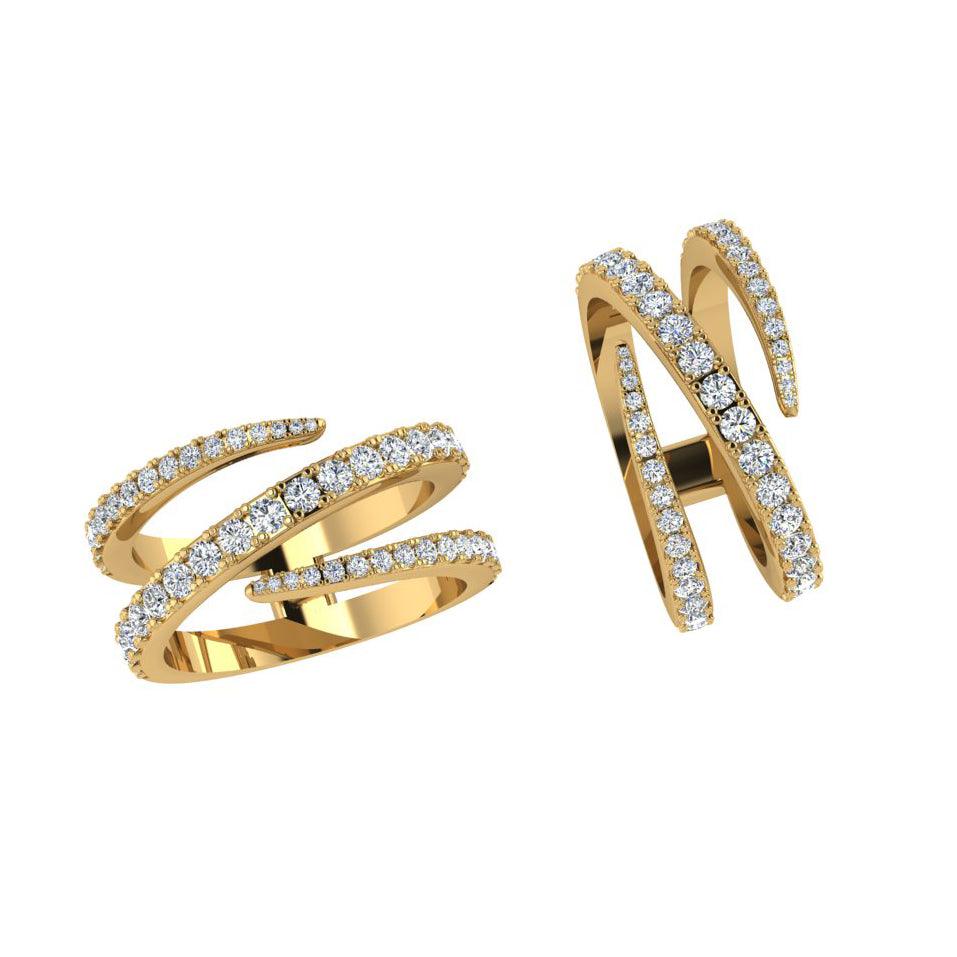 Diamond Wrap Ring Gold - Thenetjeweler