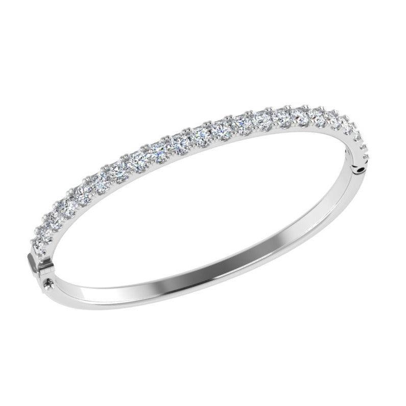 3 carat Diamond Bangle Bracelet - Thenetjeweler