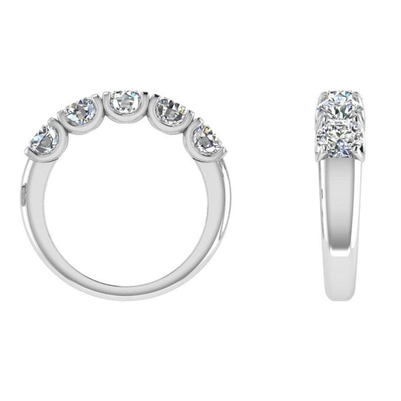 Five Stone Diamond Wedding Ring - Thenetjeweler