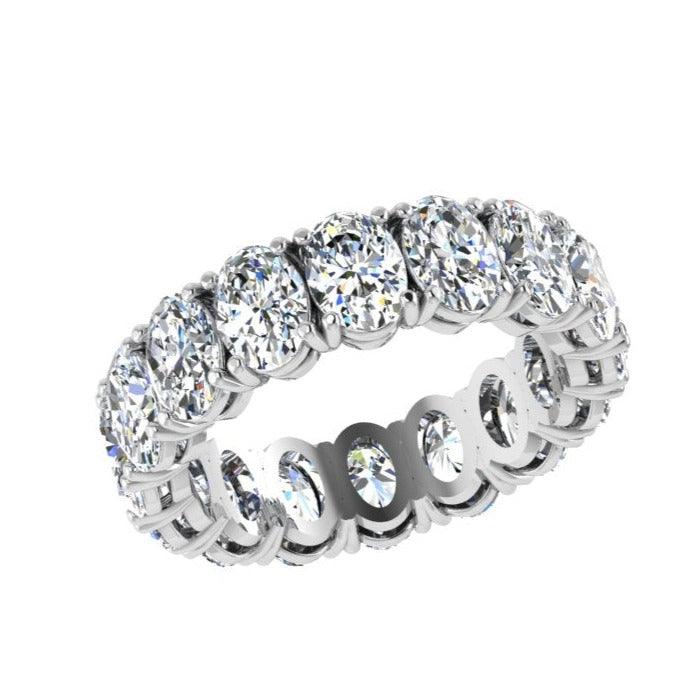 6 ct. Oval Cut Diamond Eternity Band - Thenetjeweler