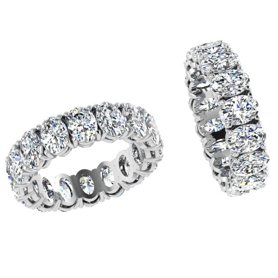 6 ct. Oval Cut Diamond Eternity Band - Thenetjeweler