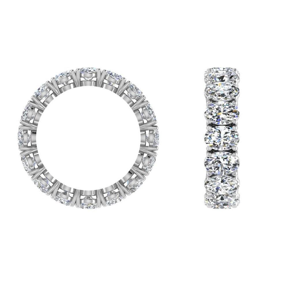 6 ct. Oval Cut Diamond Eternity Band - Thenetjeweler