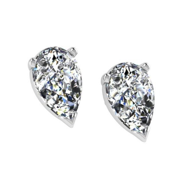 Pear Studs Diamond Earrings 0.36 ct. tw - TheNetJeweler