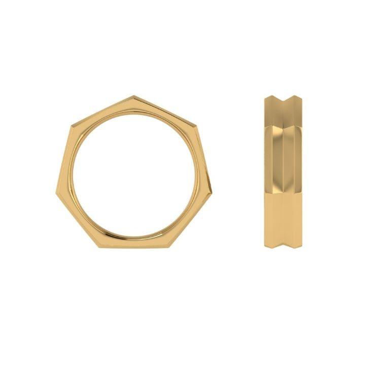 Heptagon Seven Sided Ring - Thenetjeweler