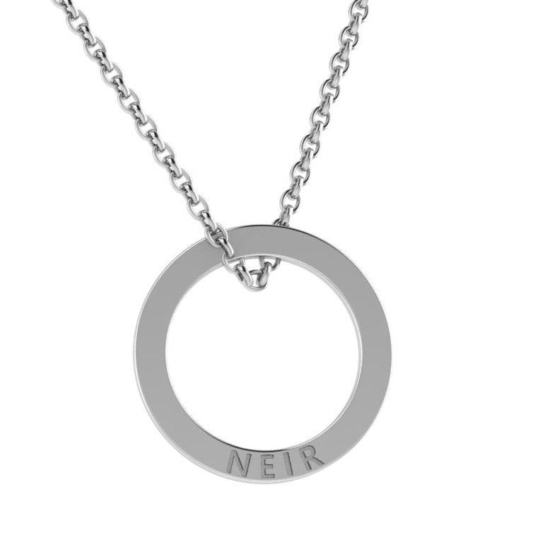 Engravable Circle Necklace - Thenetjeweler