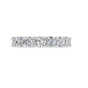 Seven-Stone Round-Cut Diamond Semietrnity Ring - Thenetjeweler