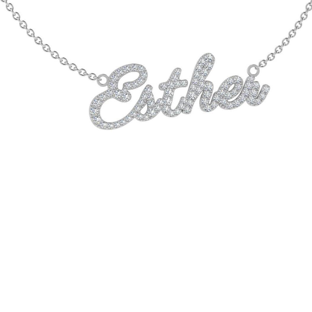 Personalized Name Necklace with Diamonds - Thenetjeweler
