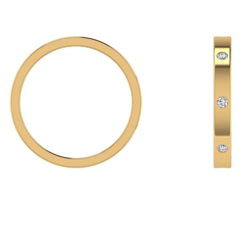8 Diamond Wedding Band - Thenetjeweler