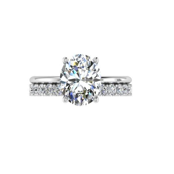 Oval Diamond Bridal Set - Thenetjeweler
