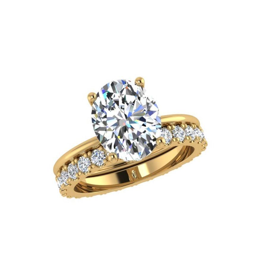 Oval Diamond Bridal Set - Thenetjeweler