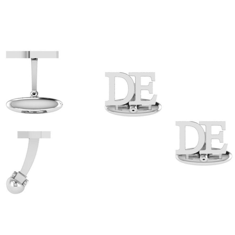 Personalized Initial Cufflinks - Thenetjeweler