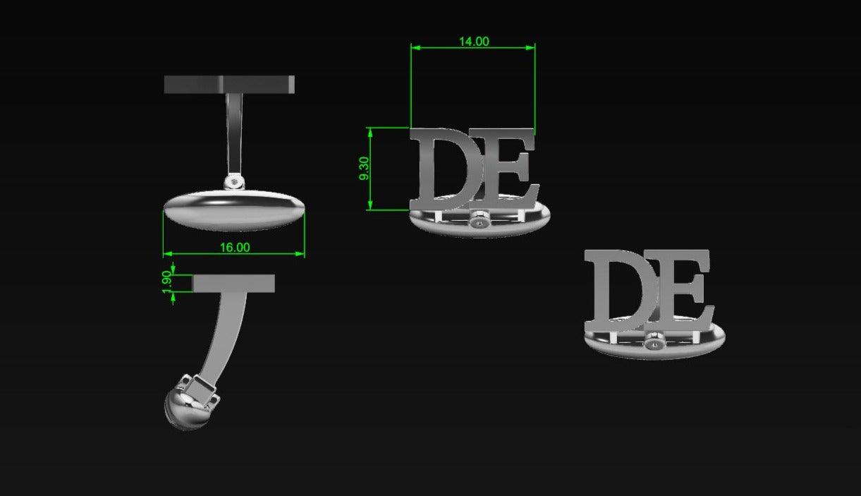 Personalized Initial Cufflinks - Thenetjeweler
