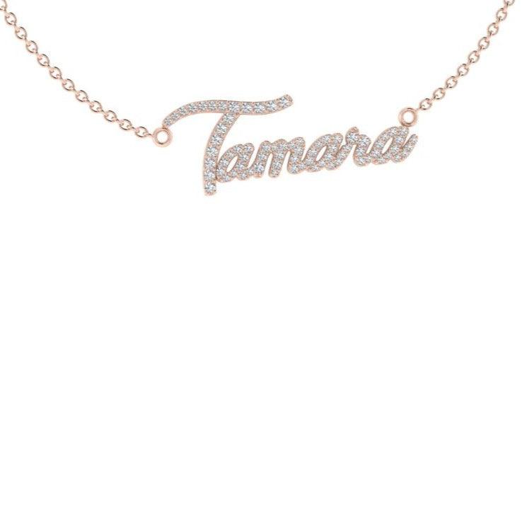 Personalized Name Necklace with Diamonds Tamara - Thenetjeweler