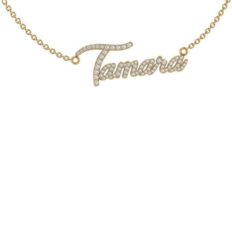 Personalized Name Necklace with Diamonds Tamara - Thenetjeweler