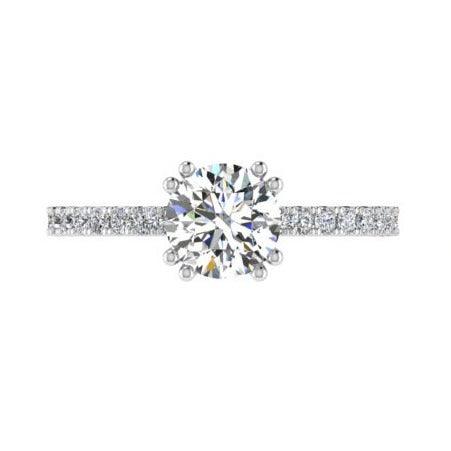 Round Diamond Engagement Ring 0.20 ct. t.w. - Thenetjeweler