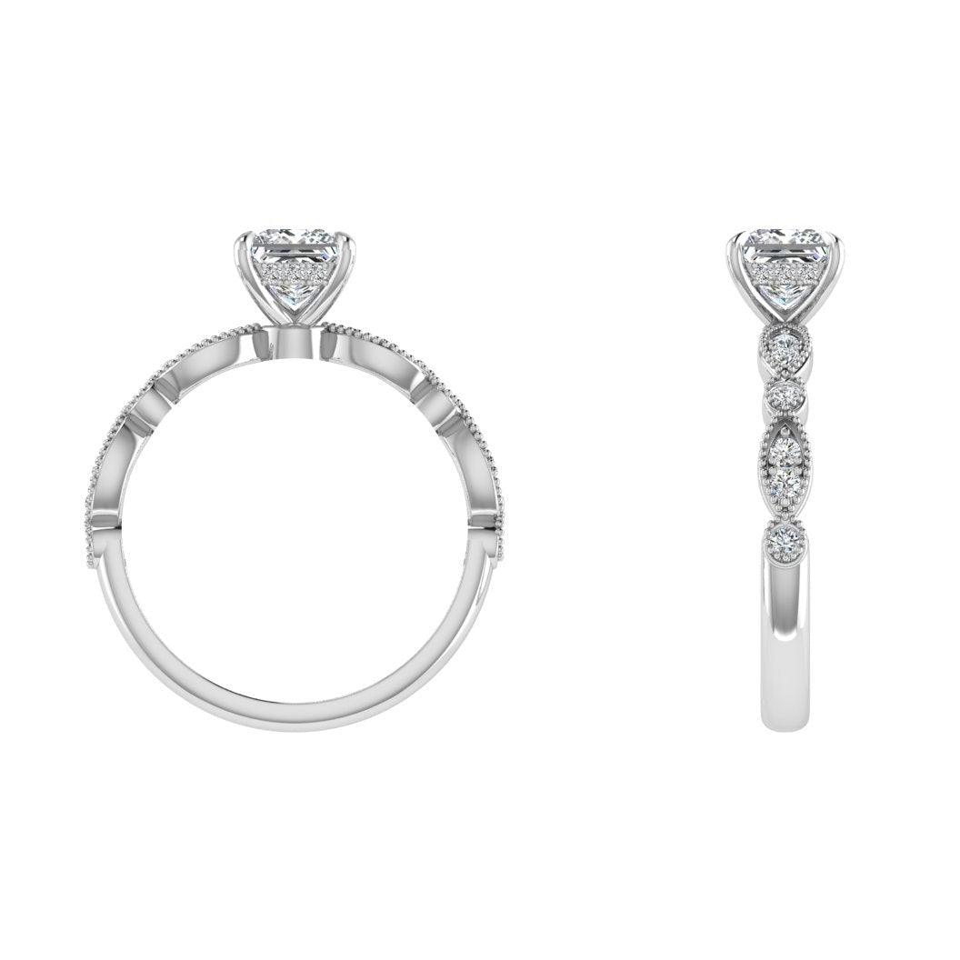 Princess Diamond Engagement Ring - Thenetjeweler