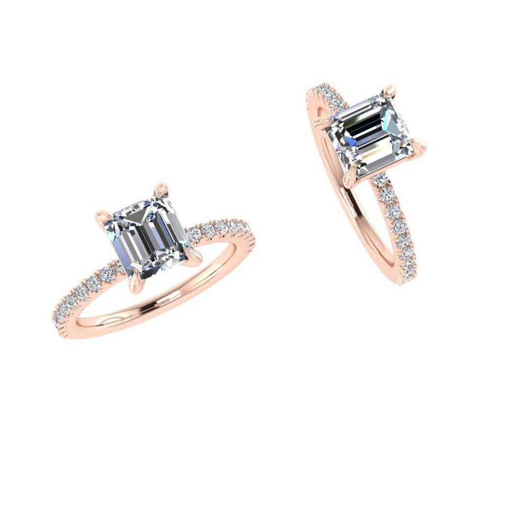 Princess Cut Diamond Engagement Ring (0.22 ct. tw.) - Thenetjeweler