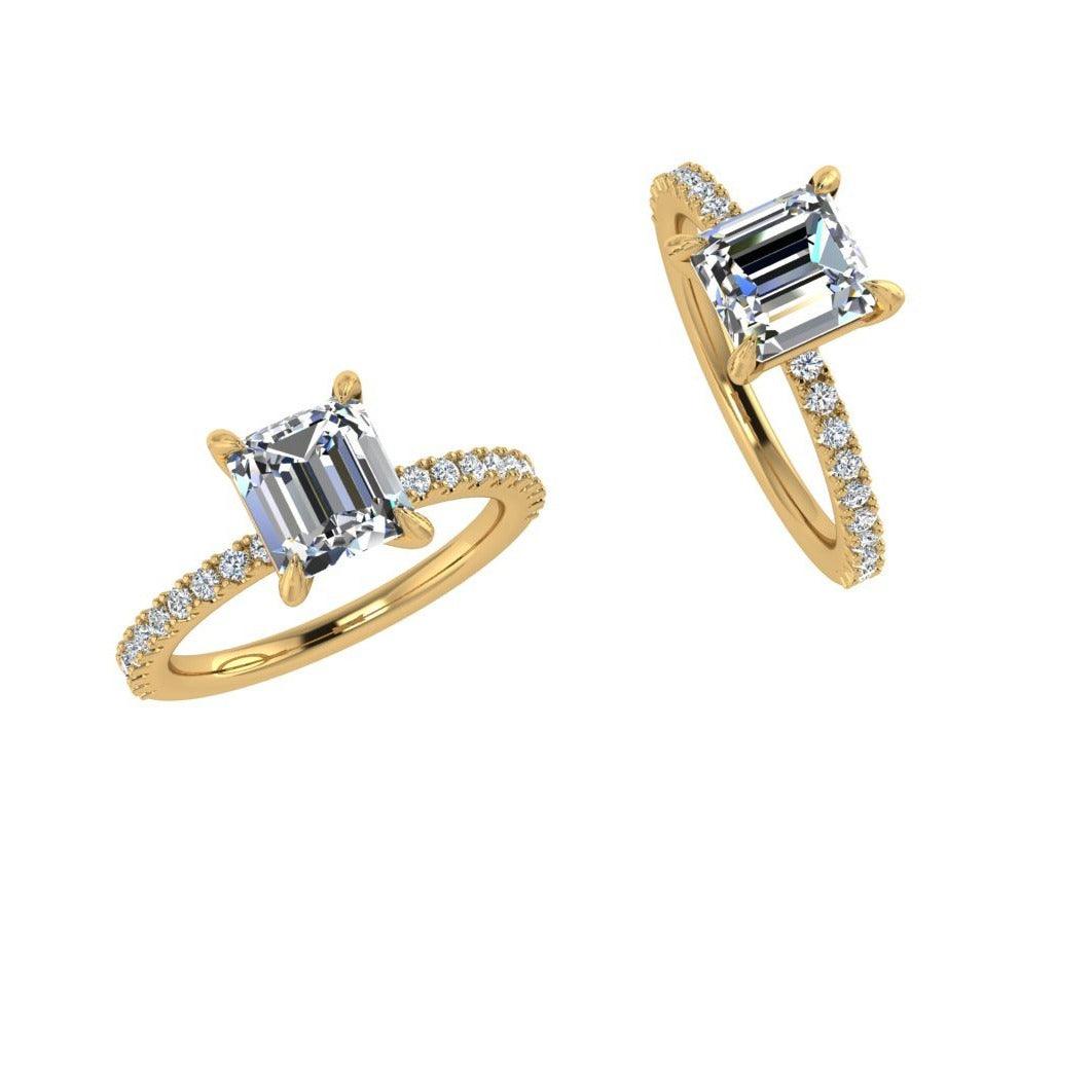 Princess Cut Diamond Engagement Ring (0.22 ct. tw.) - Thenetjeweler