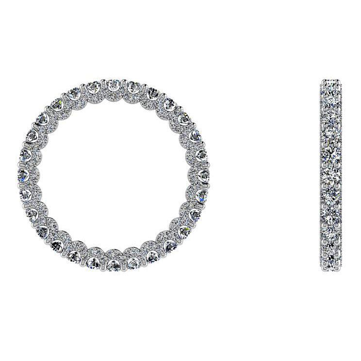 18k White Gold Diamond Eternity Ring 1.50 cts - Thenetjeweler