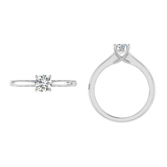 Diamond Solitaire Engagement Ring - Thenetjeweler