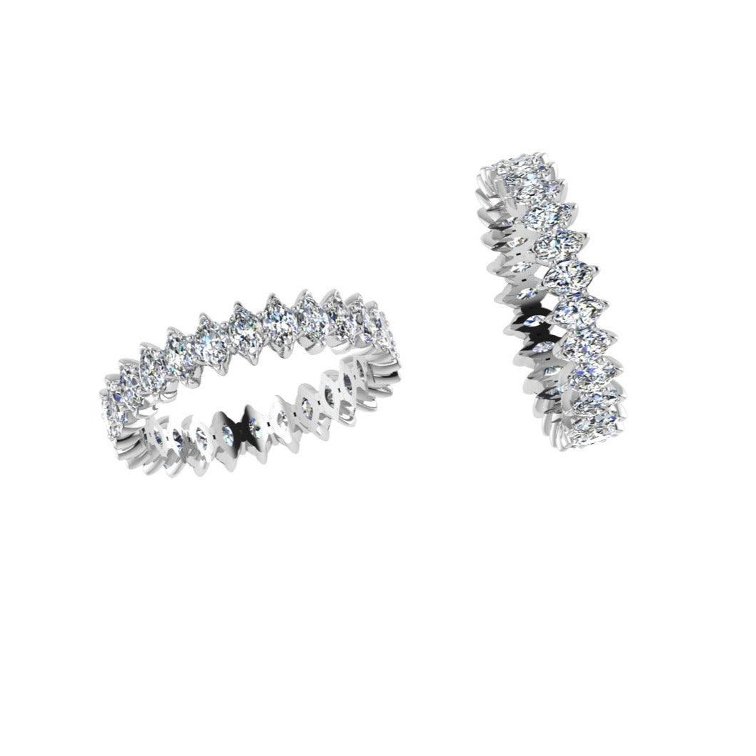 Marquise Diamond Eternity Ring - Thenetjeweler