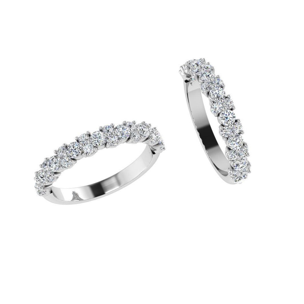 Diamond Cluster Eternity Band - Thenetjeweler