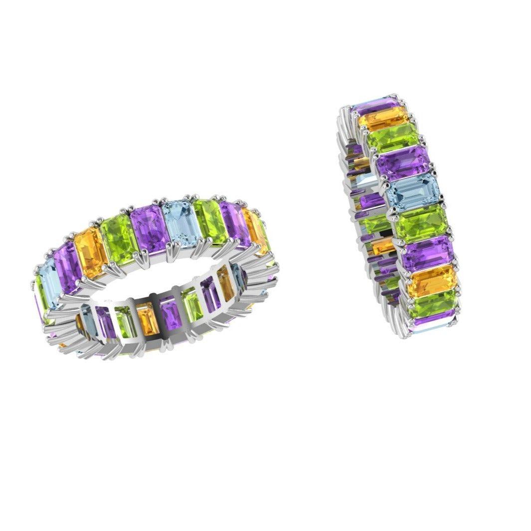 Gemstone Ring Band - Thenetjeweler