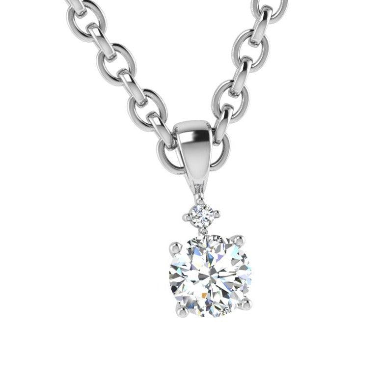1 carat Diamond Solitaire Necklace - Thenetjeweler