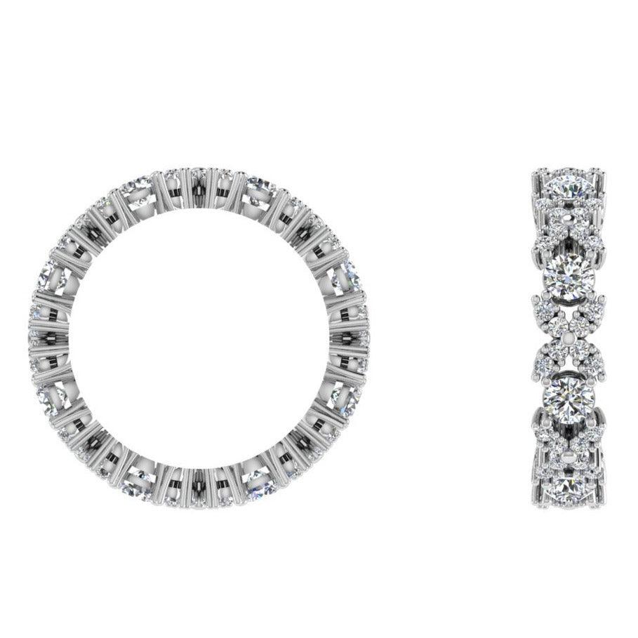 Flower Eternity Ring - Thenetjeweler