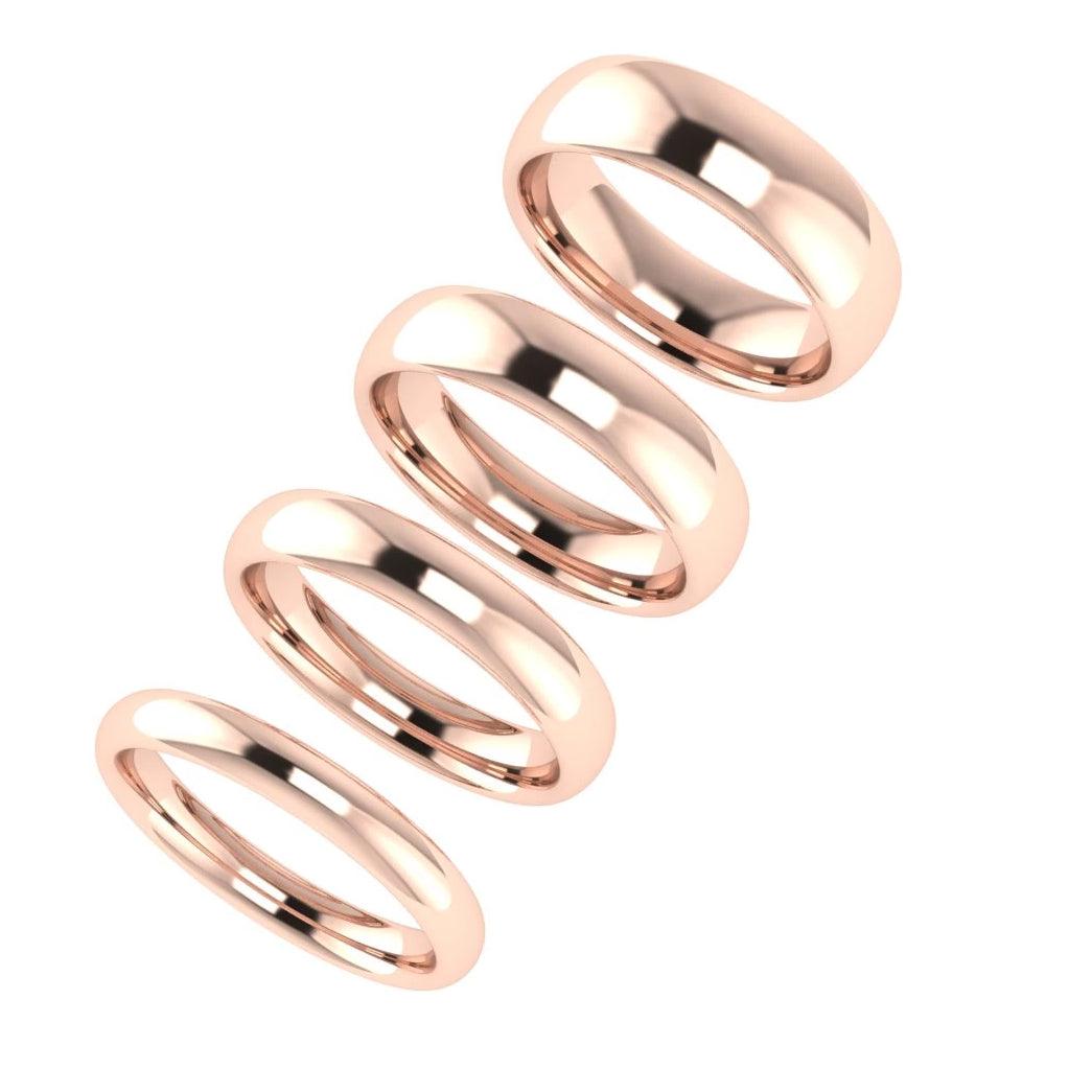 4mm Men's Wedding Ring White Gold Comfort Fit - Thenetjeweler