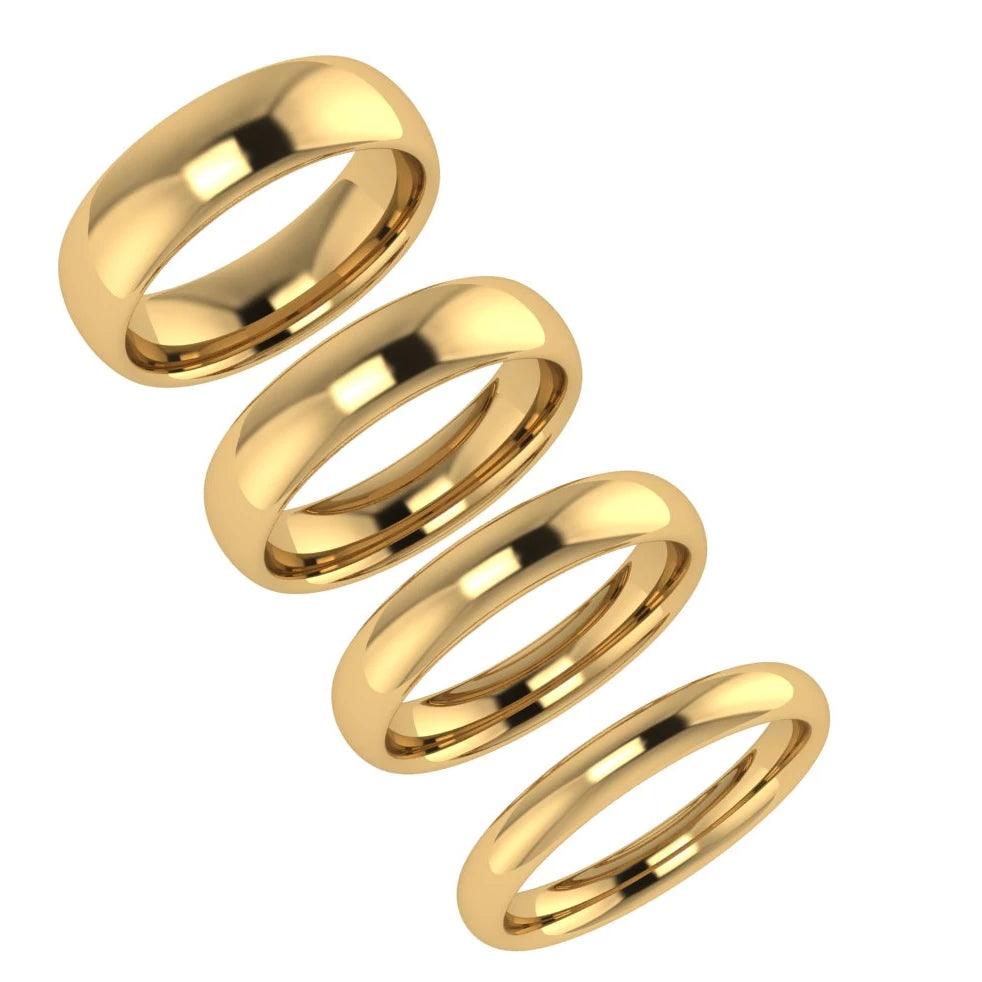 4mm Men's Wedding Ring Rose Gold Comfort Fit - Thenetjeweler