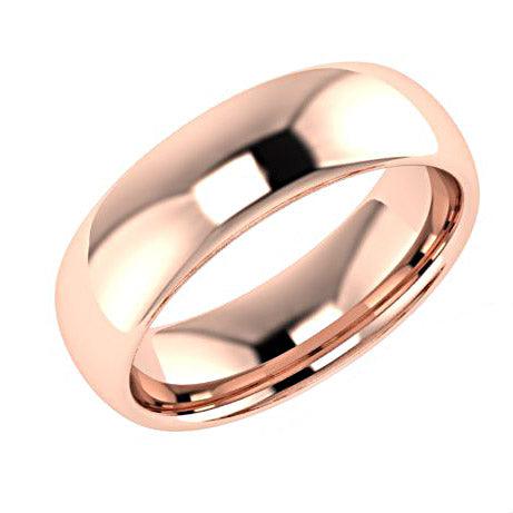 6mm Wedding Band Ring Rose Gold - Thenetjeweler