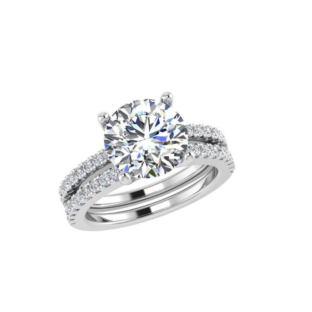 Round Diamond Ring Band Set - Thenetjeweler