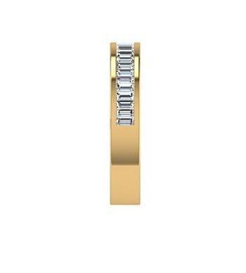 Baguette Diamond Semi Eternity Ring 18K Gold (0.60 ct. tw.) - Thenetjeweler