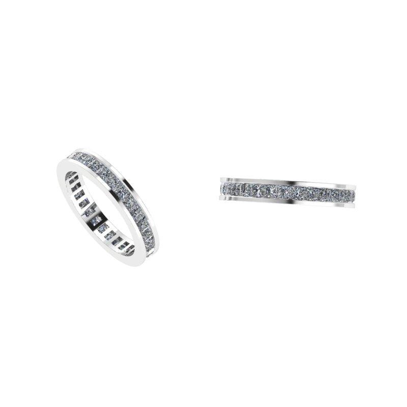 Channel Set Round Diamond Eternity Ring - Thenetjeweler