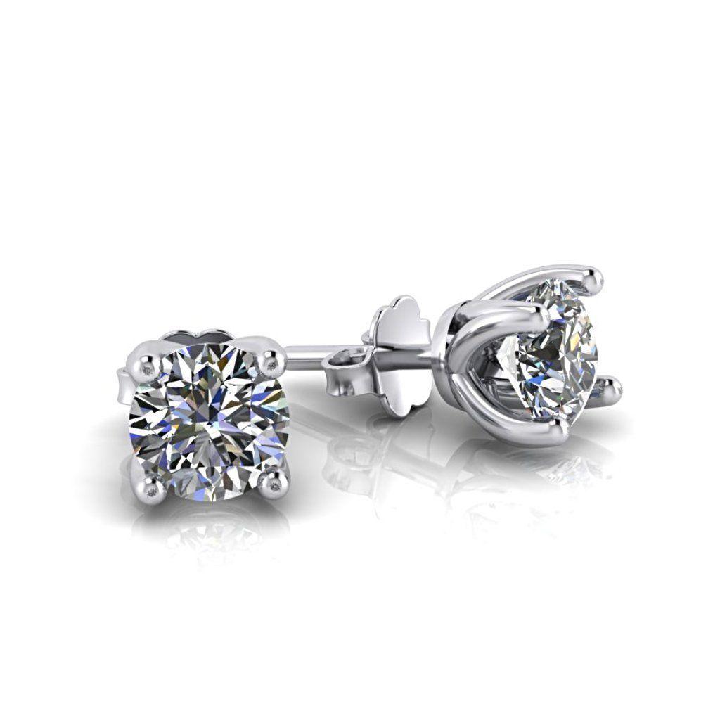 Moissanite Stud Earrings Gold - Thenetjeweler