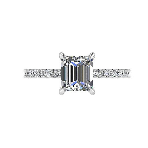 Princess Cut Diamond Engagement Ring (0.22 ct. tw.) - Thenetjeweler