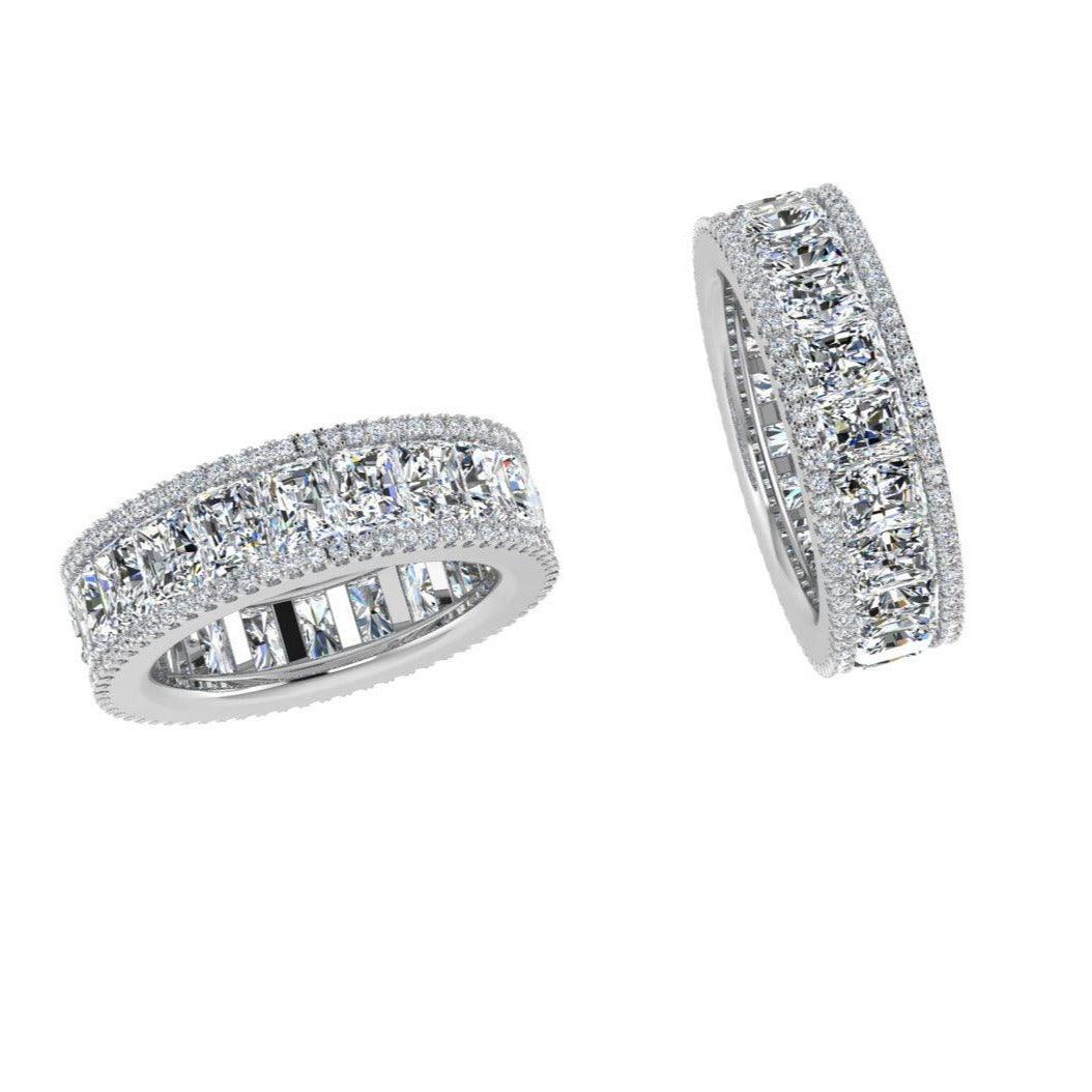Radiant Cut Eternity Band (8.0 ct.tw) - Thenetjeweler