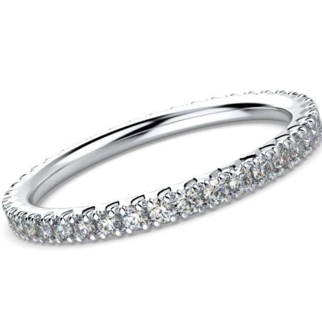 Diamond Eternity Ring Band 18K White Gold (0.40 ct. tw.) - Thenetjeweler