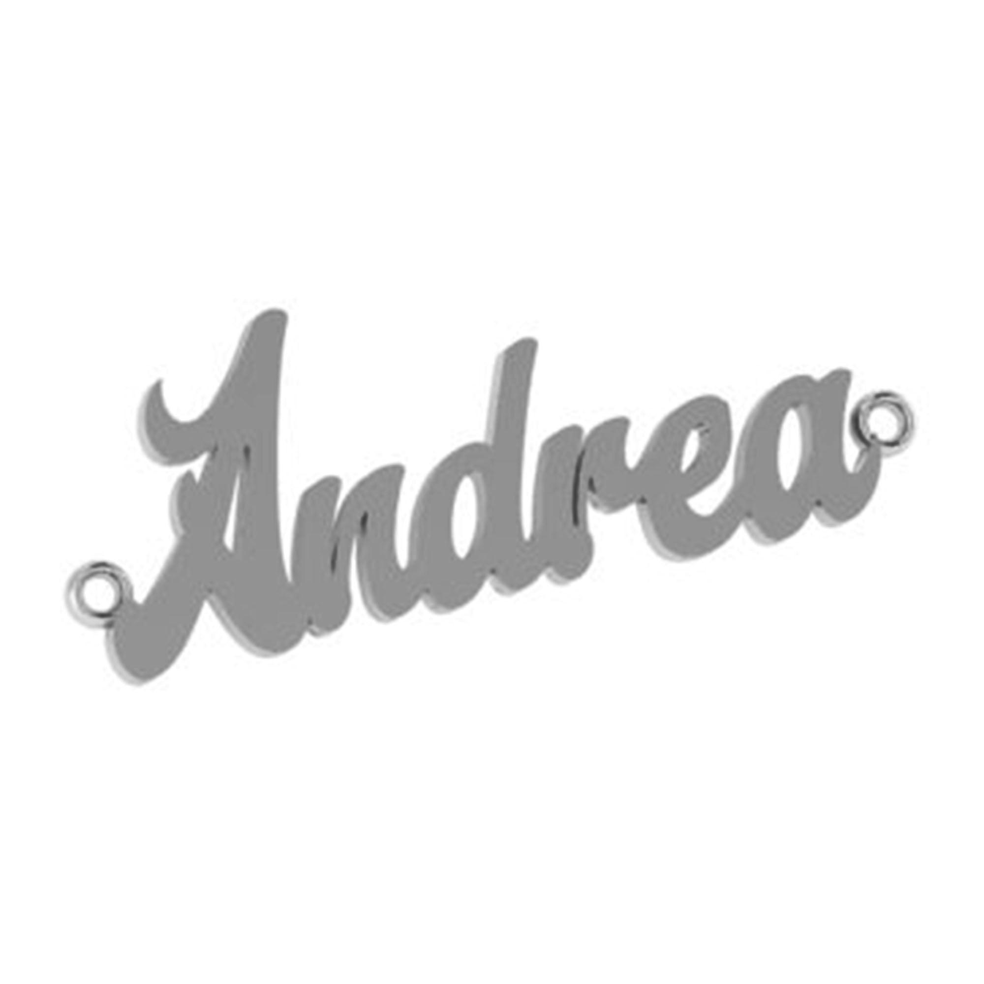 Personalized 14k gold Andrea name necklace - Thenetjeweler