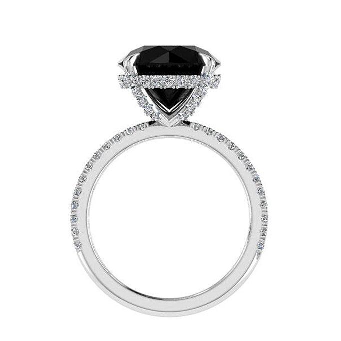 Carrie's Black Diamond Engagement Ring - Thenetjeweler