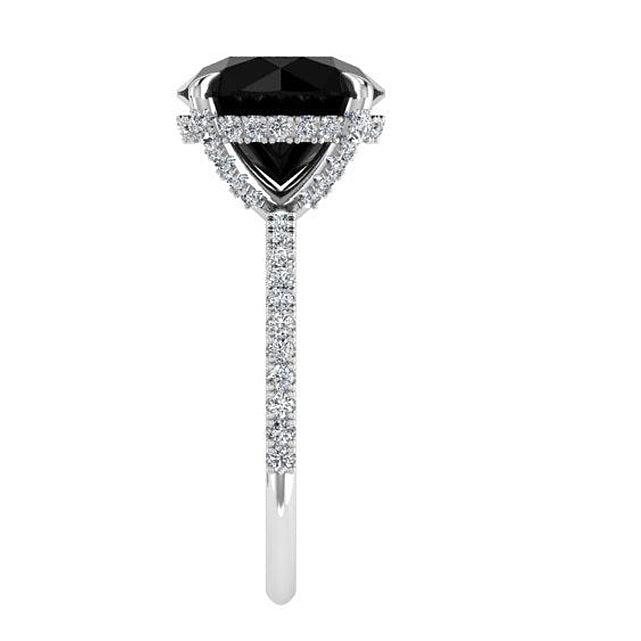 Carrie's Black Diamond Engagement Ring - Thenetjeweler