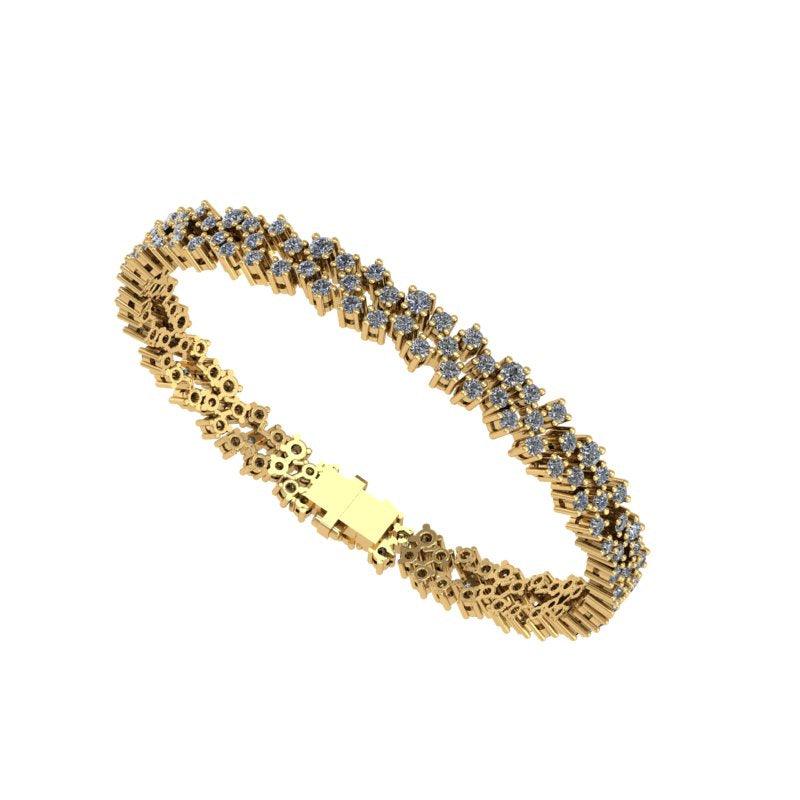 Cluster Diamond Bangle - Thenetjeweler