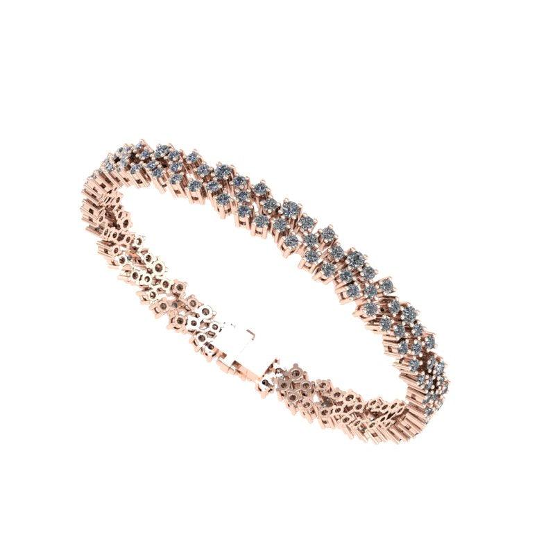 Cluster Diamond Bangle - Thenetjeweler