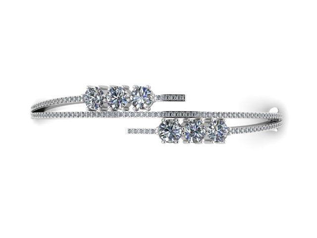 Round Diamond Bangle Bracelet - Thenetjeweler