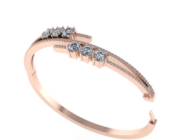 Round Diamond Bangle Bracelet - Thenetjeweler