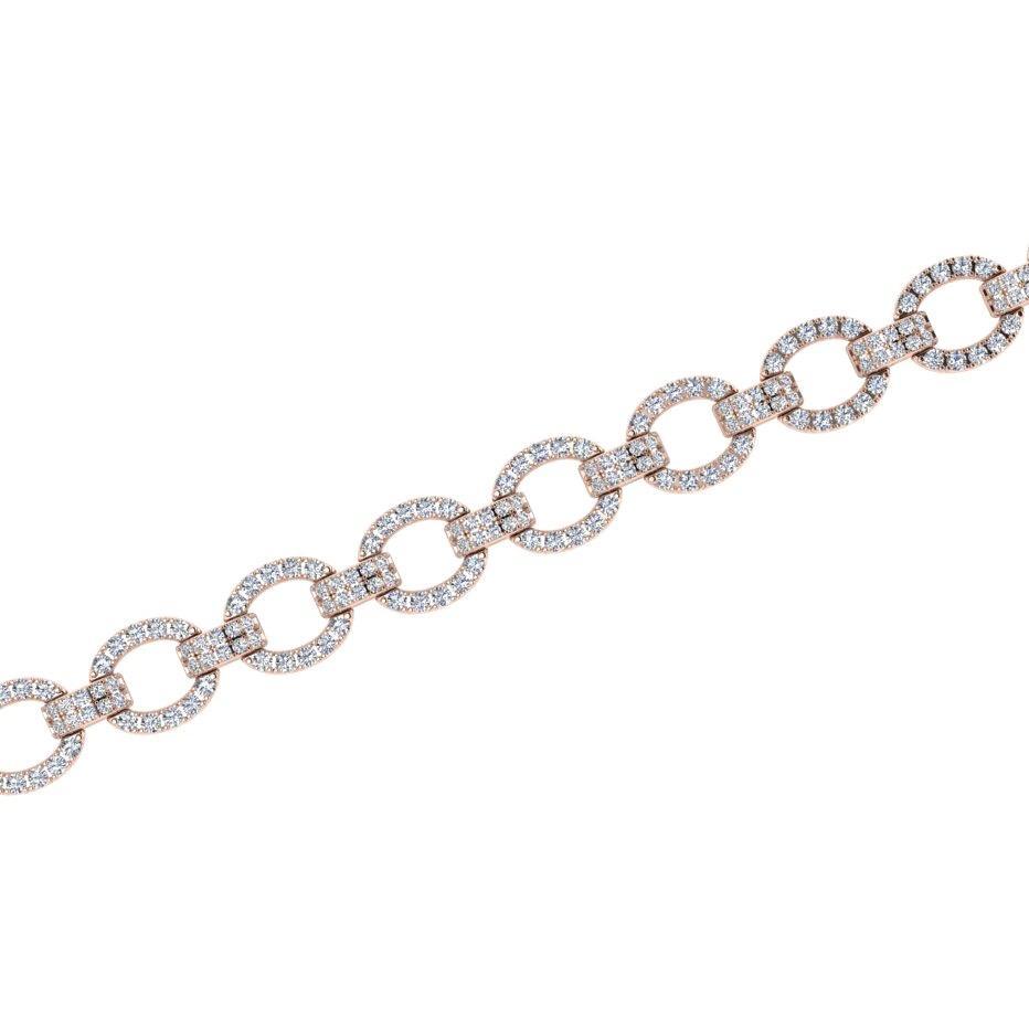 Diamond Link Bracelet 18K Gold (1.80 ct. tw) - Thenetjeweler