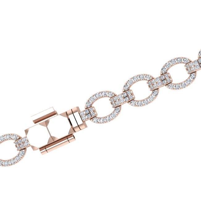 Diamond Link Bracelet 18K Gold (1.80 ct. tw) - Thenetjeweler