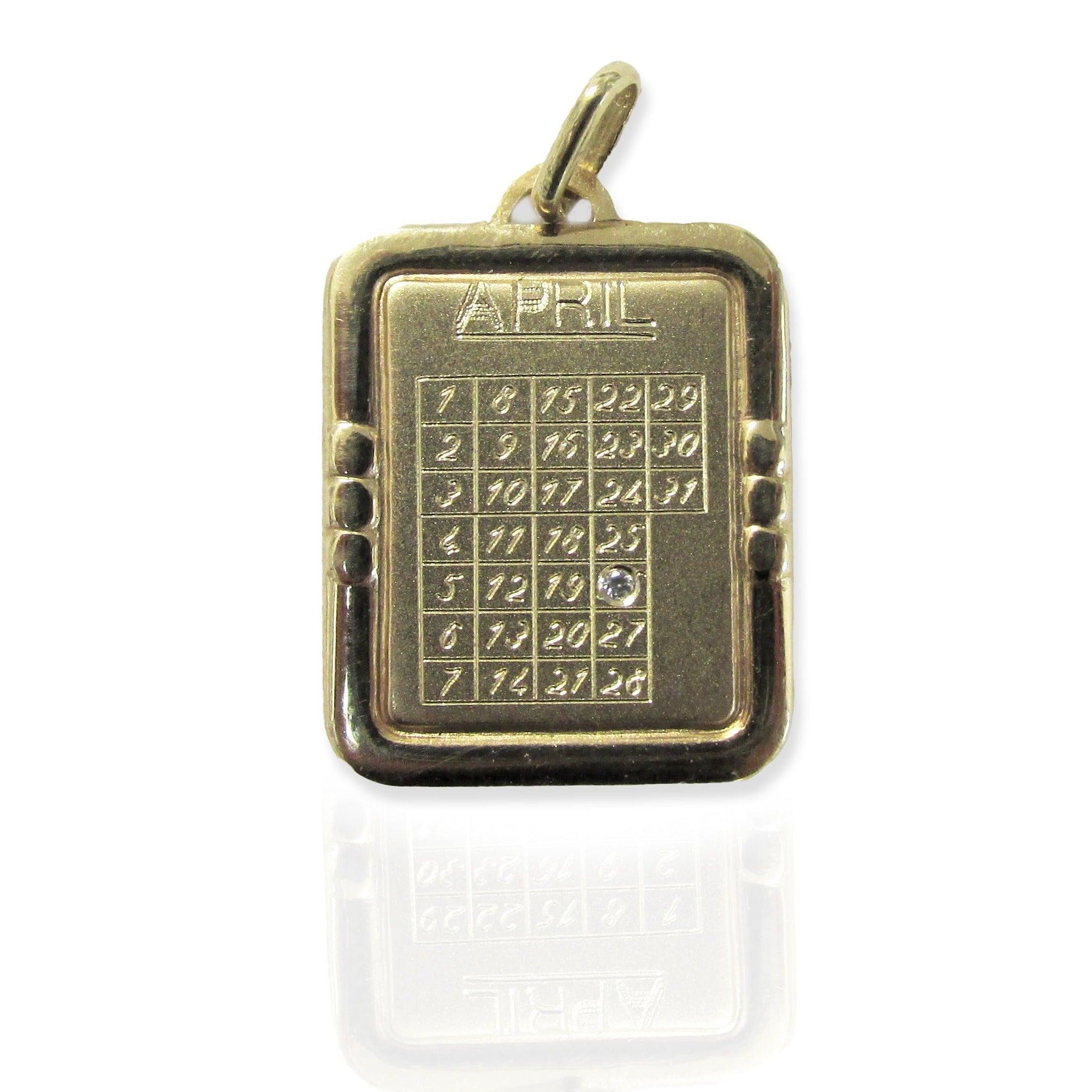 Special Date Calendar Pendant - Thenetjeweler