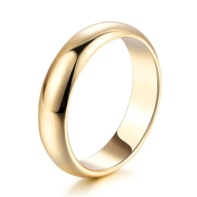 Simple Dome Comfort Fit Wedding Band Couples Ring Set - Thenetjeweler